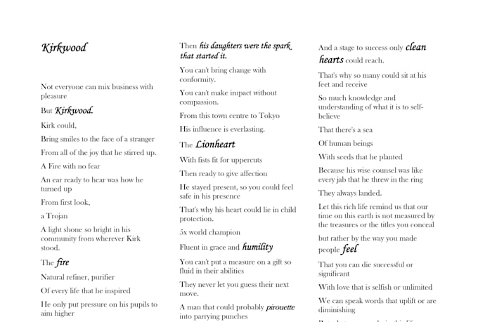 create custom poetry for any occasion